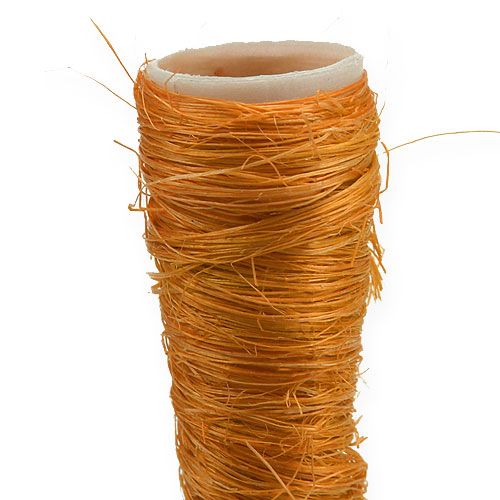 Floristik24 Vaso a punta in sisal arancione Ø1,5 cm L15 cm 20 pz