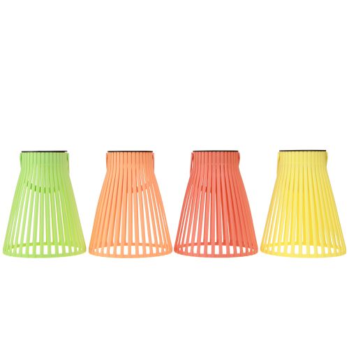 Floristik24 Lampada a sospensione lanterna solare da giardino LED 4 colori Ø14,5 cm 4 pezzi