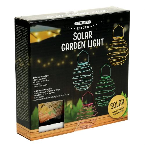 Prodotto Luce solare da giardino gialla 22 cm con 25 LED bianco caldo