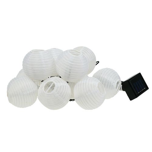 Prodotto Catena di lanterne solari LED 4.5m bianche 10 lampadine