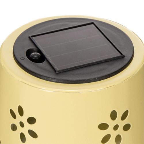 Prodotto Lampada da tavolo solare con delicato motivo floreale per balcone o terrazza, 28 cm