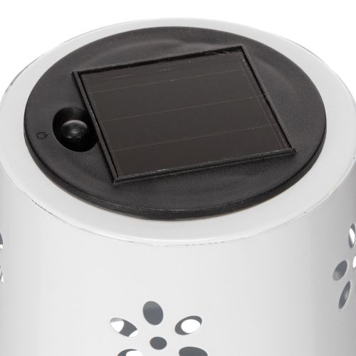 Prodotto Lampada da tavolo solare con motivo floreale per l'illuminazione di balconi, terrazze o giardini, 28 cm