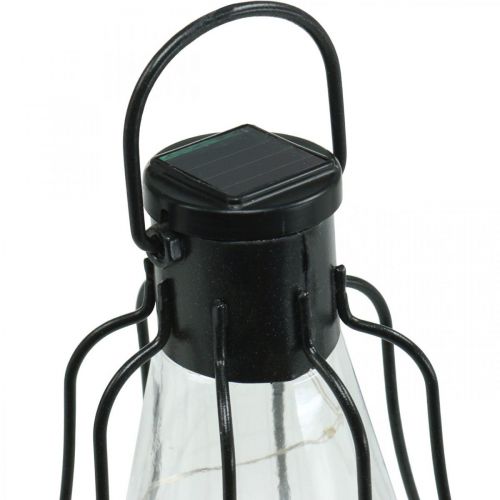 Floristik24 Lampada solare da appendere, lanterna da giardino bianco caldo Ø11cm H21cm