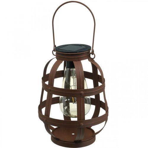 Lampada solare, luce da giardino, lanterna decorativa bianco caldo Ø14,5cm H19cm