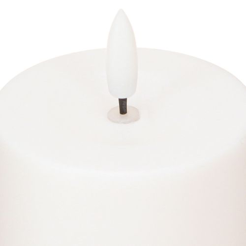 Prodotto Candela solare LED Candela con timer Bianco Bianco caldo Ø7cm H12.5cm