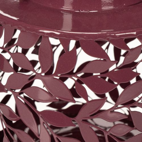 Prodotto Lanterna con motivo a foglie, alimentata ad energia solare, per un'illuminazione esterna suggestiva, 25 cm