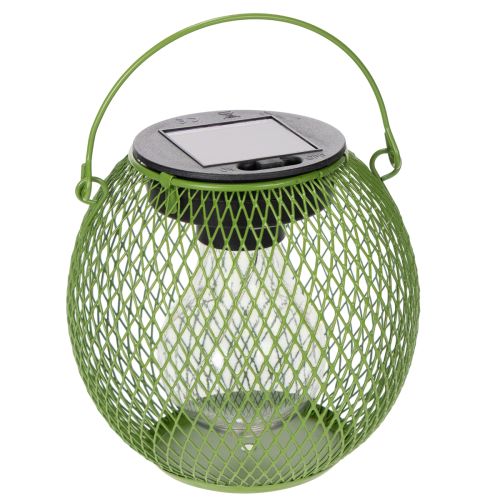 Lanterna solare a LED rotonda, perfetta per giardino o patio, illuminazione d'atmosfera, 12 cm