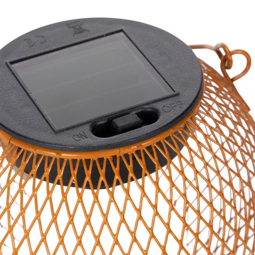 Prodotto Lanterna solare a LED per l'illuminazione suggestiva del giardino in un attraente design in metallo, 12 cm