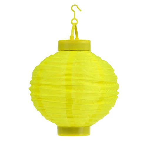 Floristik24 Lampion LED con solare 20cm giallo