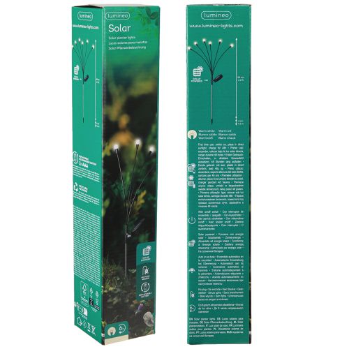 Prodotto Luci solari per esterni Asta LED bianco caldo 70 cm 3 pezzi
