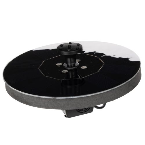 Pompa solare per laghetti da giardino, fontana decorativa galleggiante con LED, 16 cm