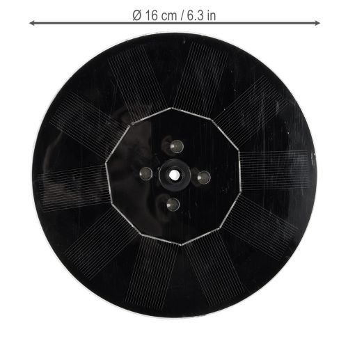 Prodotto Pompa solare per laghetti da giardino, fontana decorativa galleggiante con LED, 16 cm