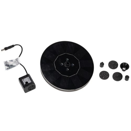 Prodotto Pompa solare per laghetti da giardino, fontana decorativa galleggiante con LED, 16 cm