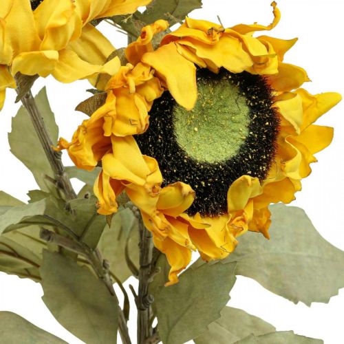 Prodotto Girasoli artificiali Girasole decorativo Drylook L60cm 3 pezzi