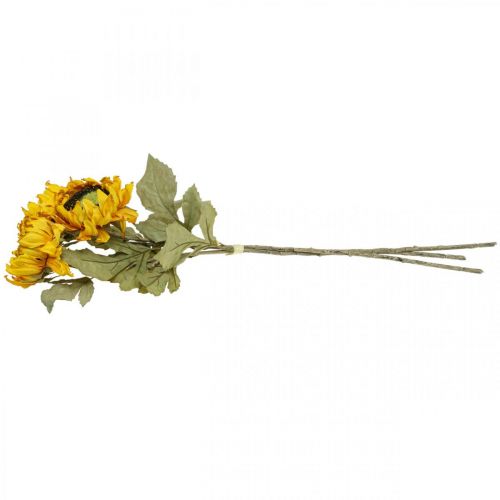 Prodotto Girasoli artificiali Girasole decorativo Drylook L60cm 3 pezzi