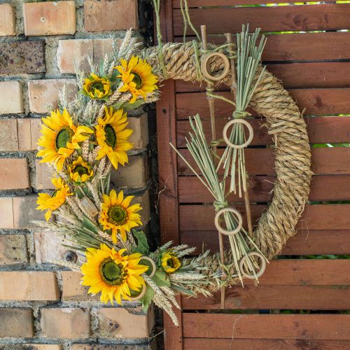 Prodotto Girasoli artificiali Girasole decorativo Drylook L60cm 3 pezzi