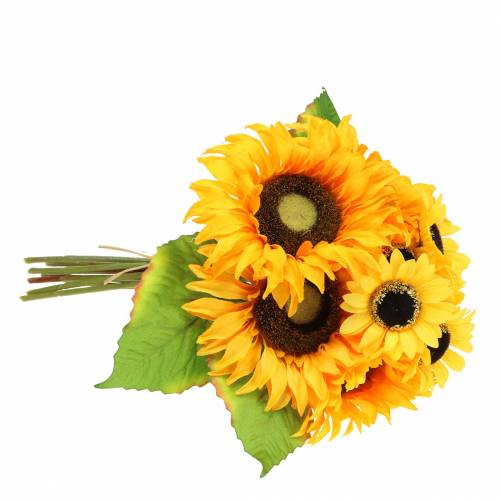 Floristik24 Mazzo decorativo mazzo di girasoli giallo 30 cm