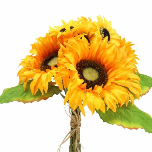 Floristik24 Mazzo decorativo mazzo di girasoli giallo 30 cm