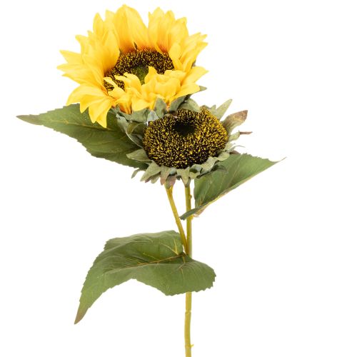 Prodotto Girasole artificiale con foglie e fiori realistici, 58 cm, 3 pezzi