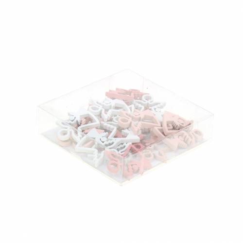 Prodotto Decorazioni sparse angelo rosa/bianco 24 pz