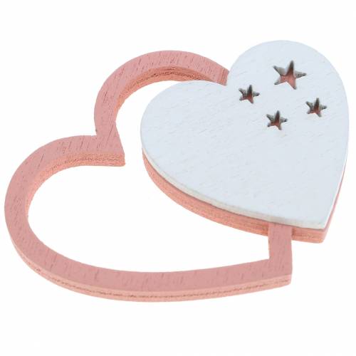 Prodotto Decorazioni sparse cuori rosa/bianchi 24 pz