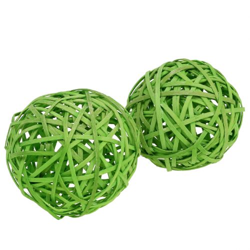 Floristik24 Spanball verde chiaro Ø8cm 4 pezzi