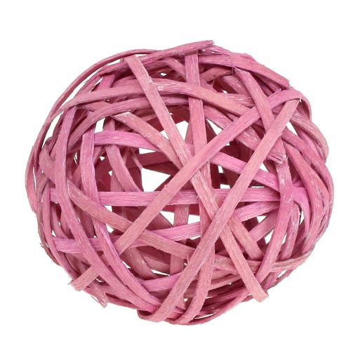 Floristik24 Truciolare Rosa Ø6cm 6 pezzi