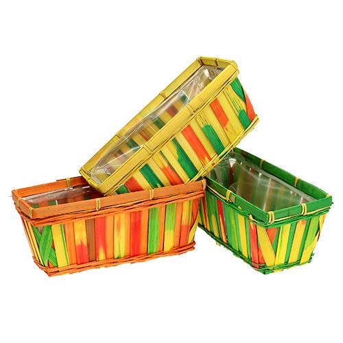 Prodotto Cestino per patatine quadrato multicolore 25 cm 9 pz
