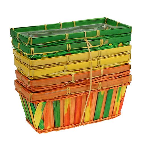 Prodotto Cestino per patatine quadrato multicolore 25 cm 9 pz