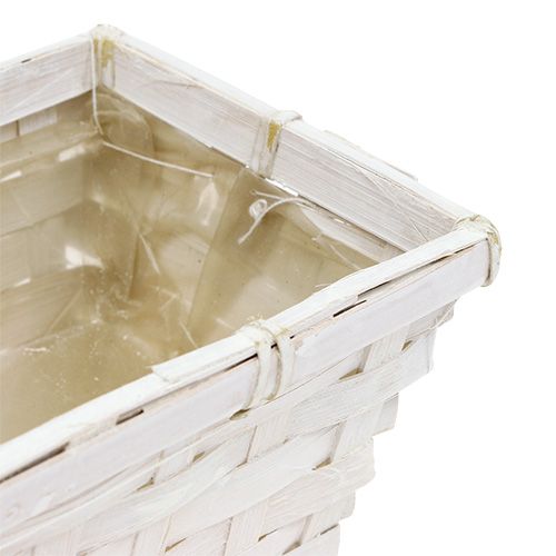 Prodotto Set cestini porta patatine quadrati sbiancati 20 cm x 11 cm 8 pezzi
