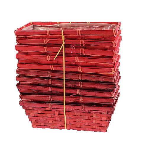Prodotto Set di gettoniera quadrata rossa 25x12x9cm 10 pezzi
