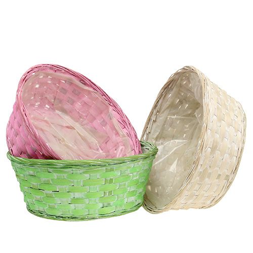 Floristik24 Ciotola per patatine rotonda multicolore Ø25cm 6 pz
