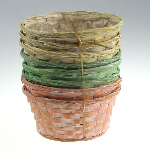 Floristik24 Truciolare tondo multicolore 8 pezzi Ø 20 cm