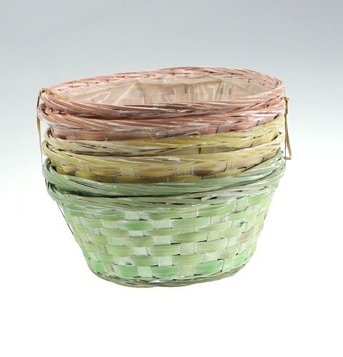 Floristik24 Truciolare tondo multicolore 6 pezzi Ø 25 cm