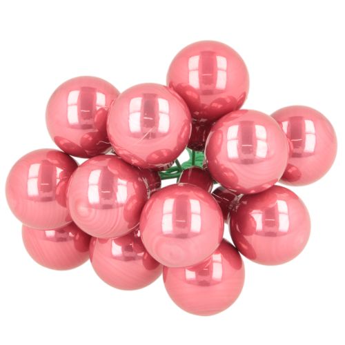 Palline di Natale su filo, set di mini bacche lucide a specchio, 20 mm, 140 pezzi | Floristik24.it
