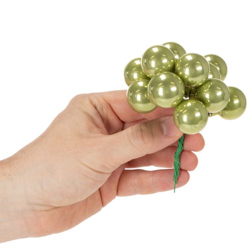 Mini palline di Natale su filo, bacche colorate a specchio, 25 mm, 140 pezzi | Floristik24.it