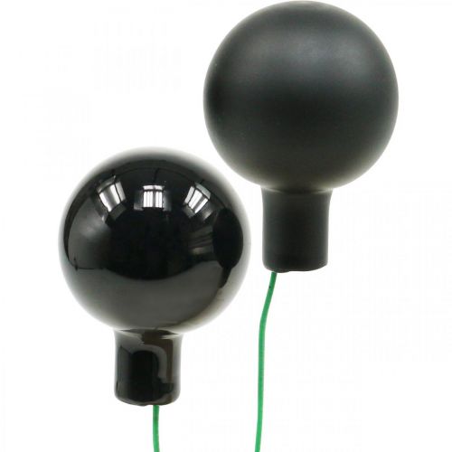 Prodotto Mini palline di Natale su filo di vetro nero Ø20mm 140p