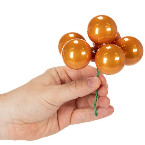 Mini palline di Natale su filo, bacche specchiate, colorate, 40 mm, 32 pezzi | Floristik24.it