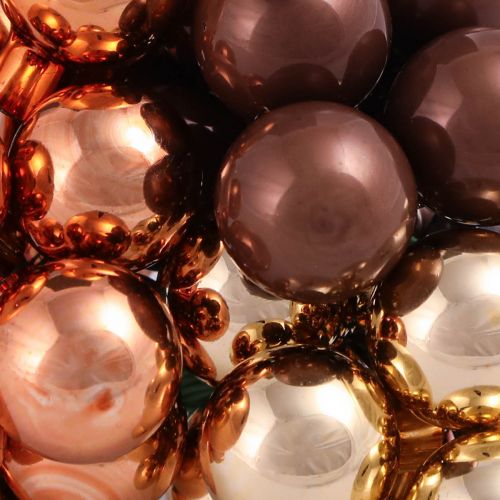 Prodotto Specchio Bacche Filo Di Vetro Oro Marrone Albicocca Ø20mm 140 pz