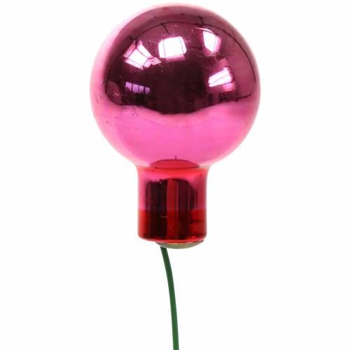 Floristik24 Palline di Natale Vetro Rosa Ø2cm 144 pezzi