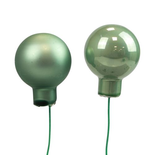 Floristik24 Bacche a specchio mix verde pastello Ø20mm 140pz