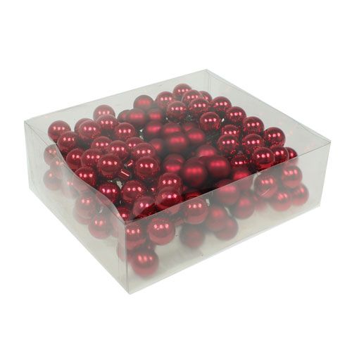 Floristik24 Bacche a specchio Bordo Mix Ø25mm 140pz