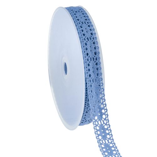 Nastro di pizzo nastro decorativo blu jeans nastro per gioielli W18mm L20m