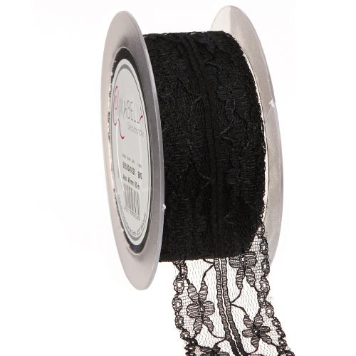 Nastro in pizzo vintage nero da lutto nastro in pizzo 40mm 20m