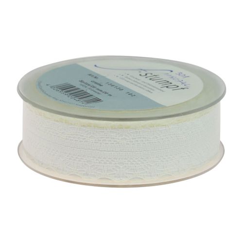 Prodotto Nastro in pizzo nastro regalo color crema nastro decorativo 28mm 20m
