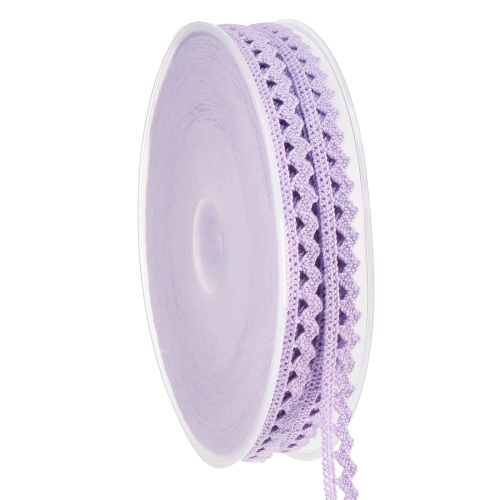 Floristik24 Nastro di pizzo nastro decorativo viola nastro di gioielli fiore W9mm L20m