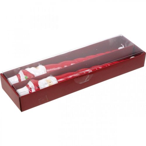 Prodotto Candele coniche Candela natalizia di Babbo Natale 26 cm 2 pezzi