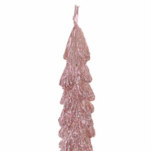 Floristik24 Candele a punta in abete rosa metallizzato 30mm × 260mm 2pz