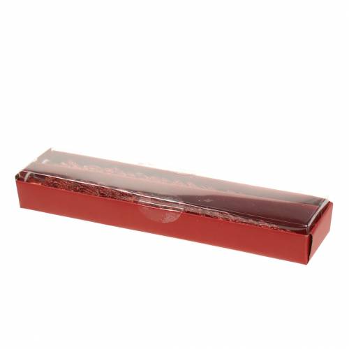 Floristik24 Candela conica rosso abete 30mm×260mm 2pz