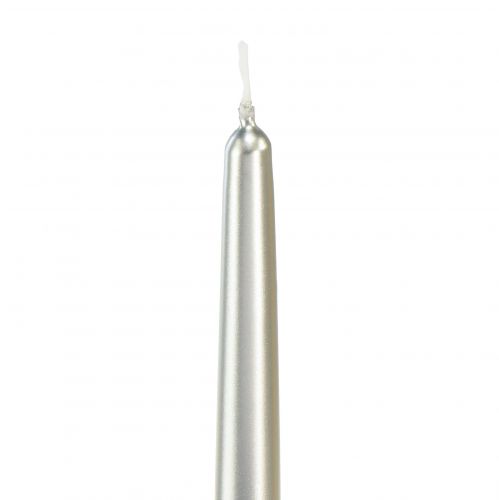 Prodotto Candele coniche argento 250/23 12pz